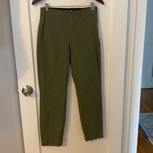 Side Zip Cropped Work Pants
